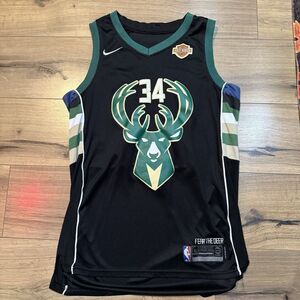 Nike Swingman Giannis Antetokounmpo Harley Davidson Jersey Milwaukee Bucks Sz 50